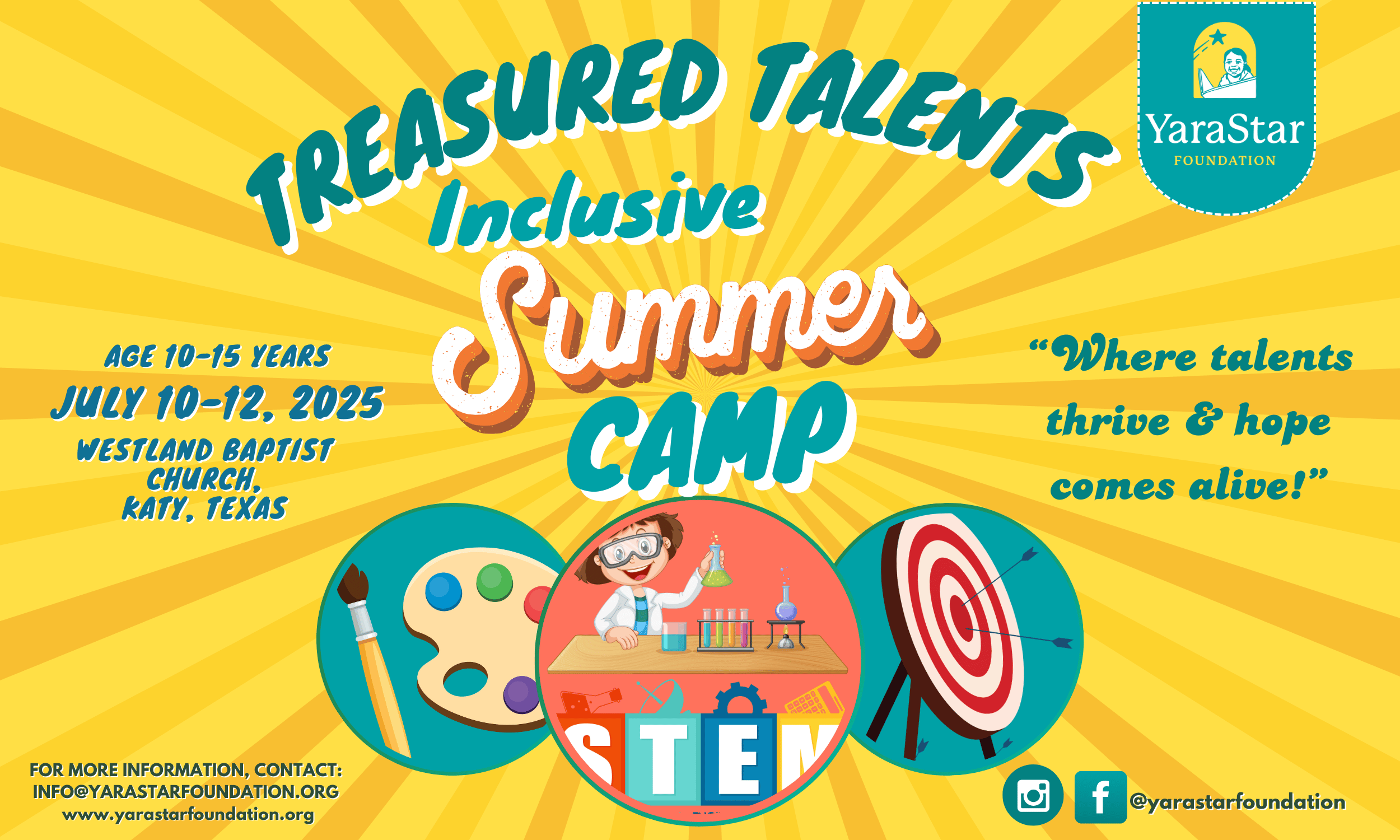 Treasured Talents- Inclusive Summer Camp — YaraStar Foundation